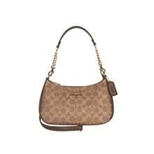 Coach Teri Printed Women's Shoulder Handbag CV933IMXHE - Khaki Color-blocked CV933IMXHE - View 1