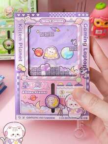 1pc Gashapon Machine Bean Book (80 Sheets) Fun Challenge Game Book, Full Color Inner Pages Gashapon Pocket Book, Rabbit Panda Shiba Inu Cat Capybara Cartoon Creative Notebook Pocket Book, Cute Cartoon 64K Notebook, Fun Stationery Pocket Planner Memo Book, Planner Diary Book, School Supplies, Notebook, Thickened Portable, Blank Pocket Book For Classroom Play, Full Color Inner Pages Pocket Book Cartoon Creative Notebook Pocket Book, Cute Cartoon 64K Notebook, Fun Stationery Pocket Planner Memo Book, Easy To Carry, Convenient Storage - Multicolor - View 7