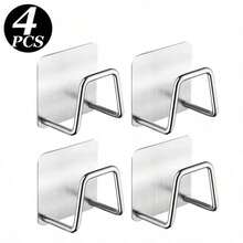 1/2/4/6/8/10pcs Stainless Steel Sink Sponge Rack For Sponge Steel Wire Ball Draining Paste The Inner Wall Of The Sink Kitchen Supplies - Multicolor - View 16