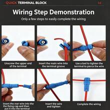 20pcs/Set Insulation Displacement Connector, Pin-Type Quick Wire Connector, Outdoor LED Lighting Wire Connector Set - PCT-t1/20PCS - View 4