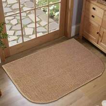 1pc D-Shaped Asymmetric Rug, Carpet, Living Room Area Rug, Small Area Rug, Mat, Home Decor, Large Living Room Rug, Living Room Home Decor, Room Decor, Washable Rug - Multicolor - View 3
