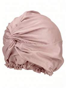 Kids Milk Silk Turban Knot Bonnet, Double Layer Head Wrap For Curly Hair, Stretchy No Slip Sleep Cap For Daily Wear Hair Care And Gift Gift Idea - 1PC - View 13