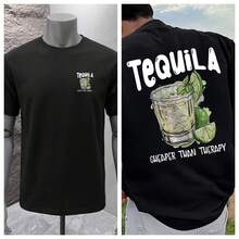 Men's Fashionable Printed Loose Fit Short Sleeve T-Shirt | Exquisite Design | Summer Essential | Easy To Match, Showcasing Your Style - 黑色 - 查看 10