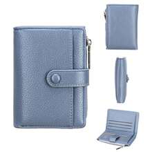 Small Foldable Wallet For Women In Pink With Elegant And Practical Design, Ideal For Everyday Use - Navy Blue - View 2