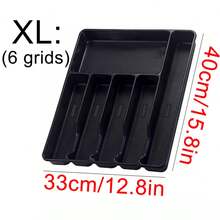 1pc Kitchen Spoon Holder Rack, Silverware Utensil Organizer, Kitchen Storage Rack, Drawer Cutlery Organizer Box, In-Cabinet Knife Fork Chopstick Holder, Kitchen Utensil Storage, Drawer Knife Fork Plate Separator Organizer - Multicolor - View 9