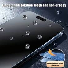 ZYONS 3pcs 17 Pro Max Matte Privacy Screen Protector, Soft Material, Shatterproof And Shockproof. Compatible With IPhone 17 Pro Max/17/Air/16/16 Pro/16 Pro Max/15/14/13/12/11 Series. Essential Screen Protector For Daily Use, Office And Home Environments. Daily Protection, Phone Screen Protector, Phone Accessories. Privacy Protection, Waterproof, Shockproof, Anti-Drop, Anti-Scratch. - Black - View 7