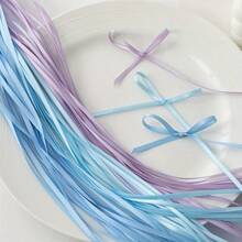 3 Colors, Each 5 Yards. Total 15 Yards. Multi Colors Satin Ribbons Wedding Party Gift Pack Ribbon Christmas Decoration Bow Additions Ribbon - Multicolor - View 10