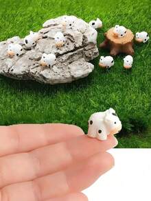 100/50/20/10/1pc Mini Cow Figurines, Suitable For Landscape House DIY Crafts, Fairy Garden Miniature Moss Landscape, Glass Containers, Potted Plants, Miniature Landscape Crafts, Garden, Car Interior, Party And Birthday Decorations - Multicolor - View 2