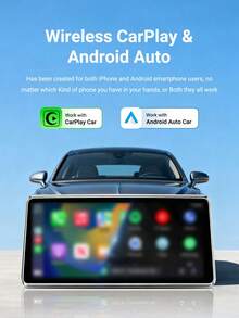 XUDA 2026 Nueva Caja Inteligente Compacta & Exquisita, Adaptador Mini 2 en 1 Inalámbrico CarPlay & Android Auto, Nuevo Convertidor CarPlay, Conexión Automática Rápida, Sin Retraso, Accesorios para Automóvil, De Cableado a Inalámbrico, Con Puertos USB/USB-C - B - Ver 3
