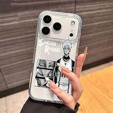 Funda para Teléfono: Funda Transparente Suave con Personajes de Anime Populares Shidou y Ryuusei Compatible con Apple  17 Air 16 16e 15 14 13 12 Mini 11 Pro Max X XR XS Max 8 7 Plus - Color mixto 1 - Ver 4