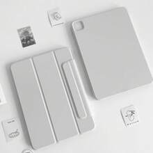 磁吸保護殼適用於 iPad Pro 13 2025 M5、iPad Air 11 2026 (M4)、iPad A16 11代/10代、Mini 7、Mini 6 2024 2022 M2、iPad Pro 12.9 4代 5代 6代 - 灰色 - 查看 25