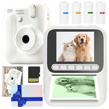 Cámara instantánea con zoom 8x, video 1080P de alta definición, fotografía con múltiples efectos, adecuada como cámara de ocio, 4 efectos de foto incorporados, juegos de entretenimiento mini, regalo ideal para vacaciones, cumpleaños, regalo creativo, batería de 1300mAh - Ver 17