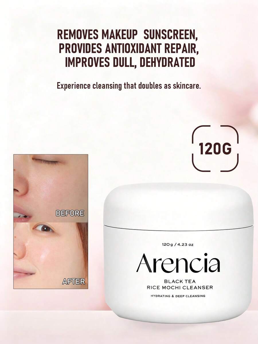 Arencia鲜萃红茶米糕洁面乳 120克/4.23盎司 | 洗面奶 | 温和去角质清洁 | 深层清洁、保湿、细致毛孔 | 蕴含米水和绿茶 - Black Tea Rice Mochi -120g - 查看 1