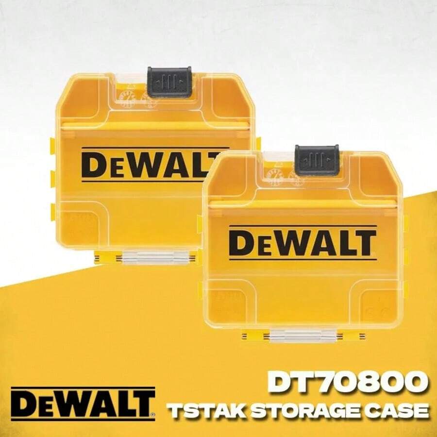 DEWALT TSTAK 重型工具收納箱，螺絲起子頭、螺絲、螺帽、螺栓、零件收納箱，便攜式收納箱 DEWALT DT70800 - DT70800 - 查看 1