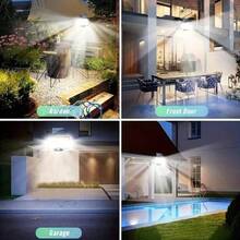太陽能戶外壁燈 234 LED 感應投光燈 IP65 防水 3 種模式 安防燈 適用於花園、露台、門廊、車庫、庭院 - 1pc - 查看 7