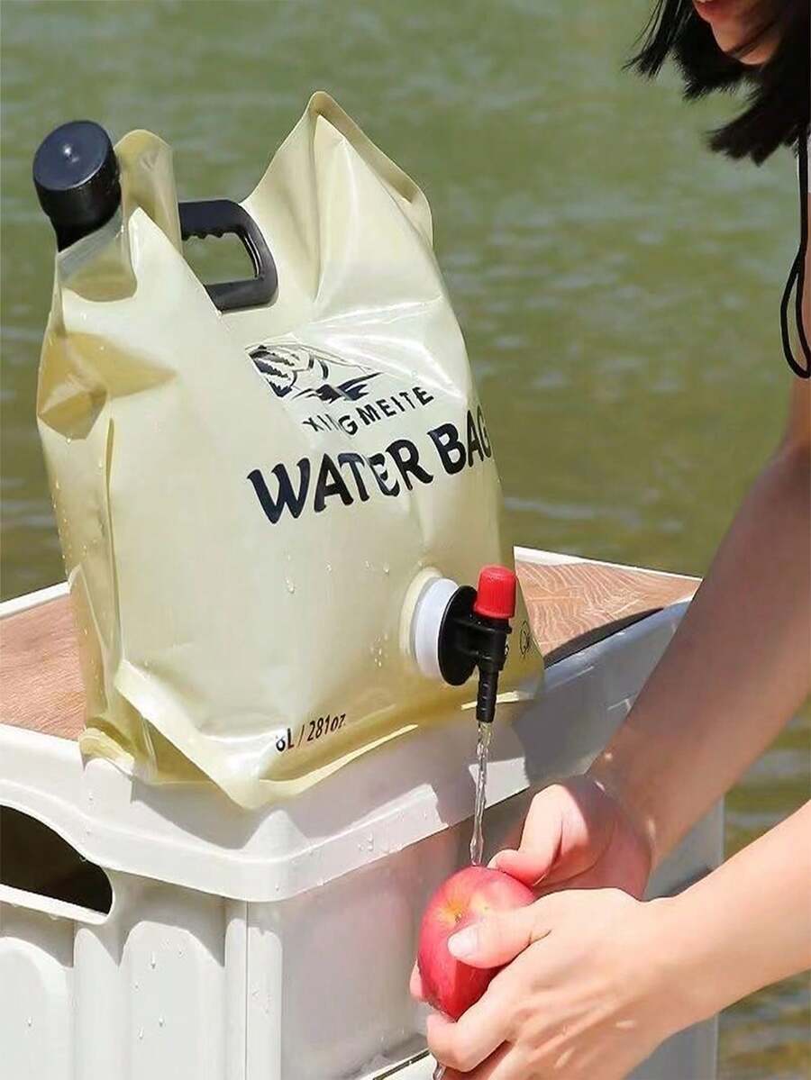 1個/2個/8.5L 可折疊便攜式戶外露營水袋附閥門,儲水袋,緊急水瓶儲存,男女通用,餐前準備,適用於露營、旅行、徒步、野餐、燒烤、緊急備用,戶外必需配件,廚房小工具 - 彩色 - 查看 1
