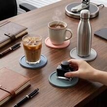 1/3/6pcs Colorful Silicone Drink Coasters, Waterproof Non-Slip Heat-Resistant Desktop Coasters, Suitable For Cold Drinks, Iced Coffee, Wine Glasses, Cute Home Decor Desk Protector - Multicolor - View 11