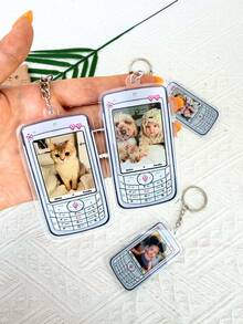 1/3/5 Buah Gantungan Kunci Foto Kustom Ponsel Retro, Gantungan Kunci Akrilik Y2K, Gantungan Tas Keluarga Hewan Peliharaan Lucu, Hadiah Kenangan. - MultiWarna - View 8