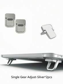 4/2pcs Mini Foldable Laptop Stand, Portable Computer Keyboard Riser, 2-Level Adjustable, Self-Adhesive Invisible Laptop Stand And Keyboard Lift, Suitable For Desktops - Multicolor - View 14
