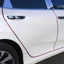 1入通用雙層加厚隔音密封條，適用於汽車門框，亮面防撞條與隱藏式防刮貼紙，車門開關保護 - 1pc - 查看 4