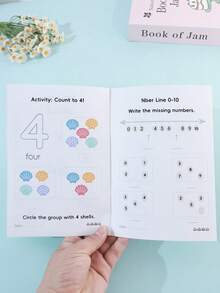 Children's Number Tracing Workbook 0-10 Number Writing And Counting Enlightenment Book, Preschool Early Education Math Activity Book, Back To School Learning Supplies - Multicolor - View 8