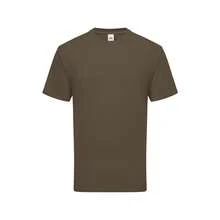 Fruit Of The Loom Mens Iconic Premium Ringspun Cotton T-Shirt - Truffle Brown - View 1