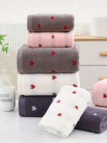 Pure Cotton Towel Face Towel Washcloth Absorbent Gift Towel Bath Towel Jacquard Towel - Multicolor - View 3
