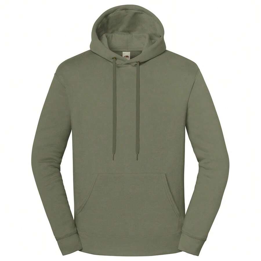 Fruit Of The Loom Mens Iconic Premium Hoodie - Classic Olive - View 1