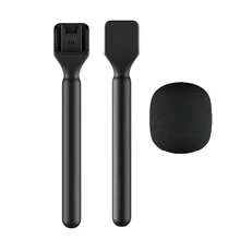 Microphone Handle Wireless Microphone Accessory Handheld Stick For Live Streaming, Video Recording, Outdoor Interview, Vlog, Podcast And News Reporting, Compatible With DJI Mic1/2, Rode Wireless GO II And Multiple Models Durable Wireless Microphone Holder Handle - one-size - View 6