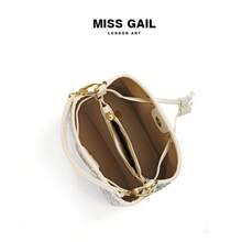 Missgail Fabric Embroidered Bucket Bag Drawstring Handbag Casual Versatile Shoulder Crossbody Bagluxury Designer Bag Designer Inspired Handbag Bolsos Para Mujer Backpack For Women - Di Blue - View 5