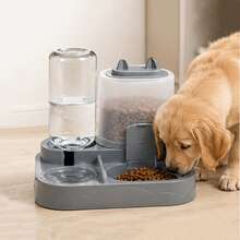 2-in-1 Katzenfutter- und Wassernapf-Set, Trocken- und Nassfutter-Trennung, aus strapazierfähigem Kunststoff, Haustier-Fütterungs- und Tränkstation, leicht zu reinigen, geeignet für die Flüssigkeitsversorgung und gesunde Fütterung mehrerer Haustiere - Mehrfarbig - Übersicht 9