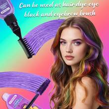 13 Colors Disposable Hair Dye Set, Temporary Hair Color Cream With Comb Applicator, Washable Hair Coloring Stick For Styling - Multicolor - View 5