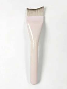 2/1pc Peach Pink Ultra-Thin Crescent Foundation Brush, Makeup Artist Essential Tool, Portable Ultra-Thin Foundation Brush, Lightweight Facial Contour Brush, Flat Face Concealer Brush, Blending Foundation Cream Makeup Brush, Seamless Non-Absorbent For Creating Clear And Adherent Base Makeup, Suitable For Daily Base Makeup Concealer Makeup Use. - Multicolor - View 6