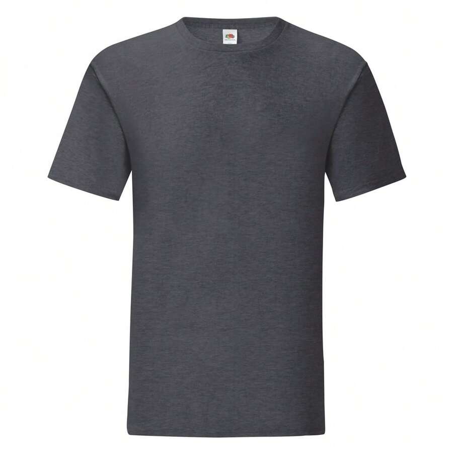 Fruit Of The Loom Mens Iconic T-Shirt - Dark Heather - View 1