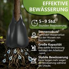 75L PVC Tree Watering Bag 3pcs/5pcs Zippered Durable Irrigation Bag For Young Trees Shrubs Garden (Green/Black) - 黑色 - 查看 4