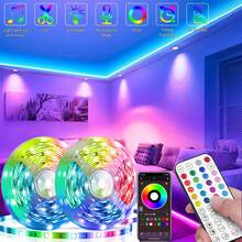 HBOWMDJIA 3ft-100ft LED Lights For Bedroom, Remote, APP Control, RGB Music Sync Color Changing LED Strip Lights For Home Decor Room Decor - Multicolor - View 2
