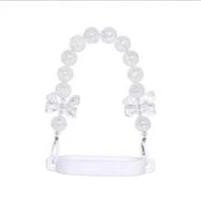 Multi-Color Water Bottle Accessories, Water Bottle Lanyard, Water Bottle Decoration, Bow-Shaped Portable Straw Strap Made Of Pink, Purple And White Beads, Suitable For 20 To 40oz Sports Water Bottles, Perfect For Fitness, Camping And Outdoor Activities - Multicolor - View 11