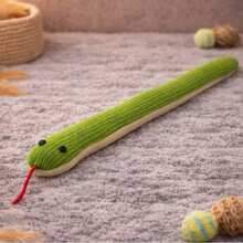1pc/Set Cat Toys Snake, Soft Linen Texture Rattle Stick, 13-Inch Plush Snake Toy With Realistic Rustling Sound, Interactive Hunting Toys For Cats And Small Dogs, Suitable For Various Indoor Cats And Dogs - Multicolor - View 4