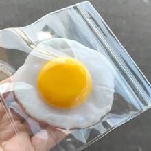 Fried Egg Toast Stress Relief Cake Squishy Realistic Food Model, Squeeze Toy Slow Rebound Bread, Popular Office Gift - Multicolor - View 9