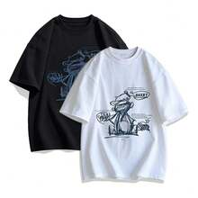 Playeras Con Estampado De Texto Moderno Para Hombre Tshirt - Blanco - Ver 3