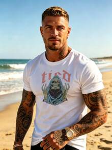 Men T-Shirts - 白色 - 查看 2