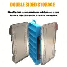 1PC Double-Sided Fishing Tackle Box, Lure Storage Box With 14 Compartments - Waterproof Durable PP Material, Perfect For Storing Baits, Hooks And Accessories - All Season Use | Divided Storage | Secure Latch - Fishing Tackle Box - View 5