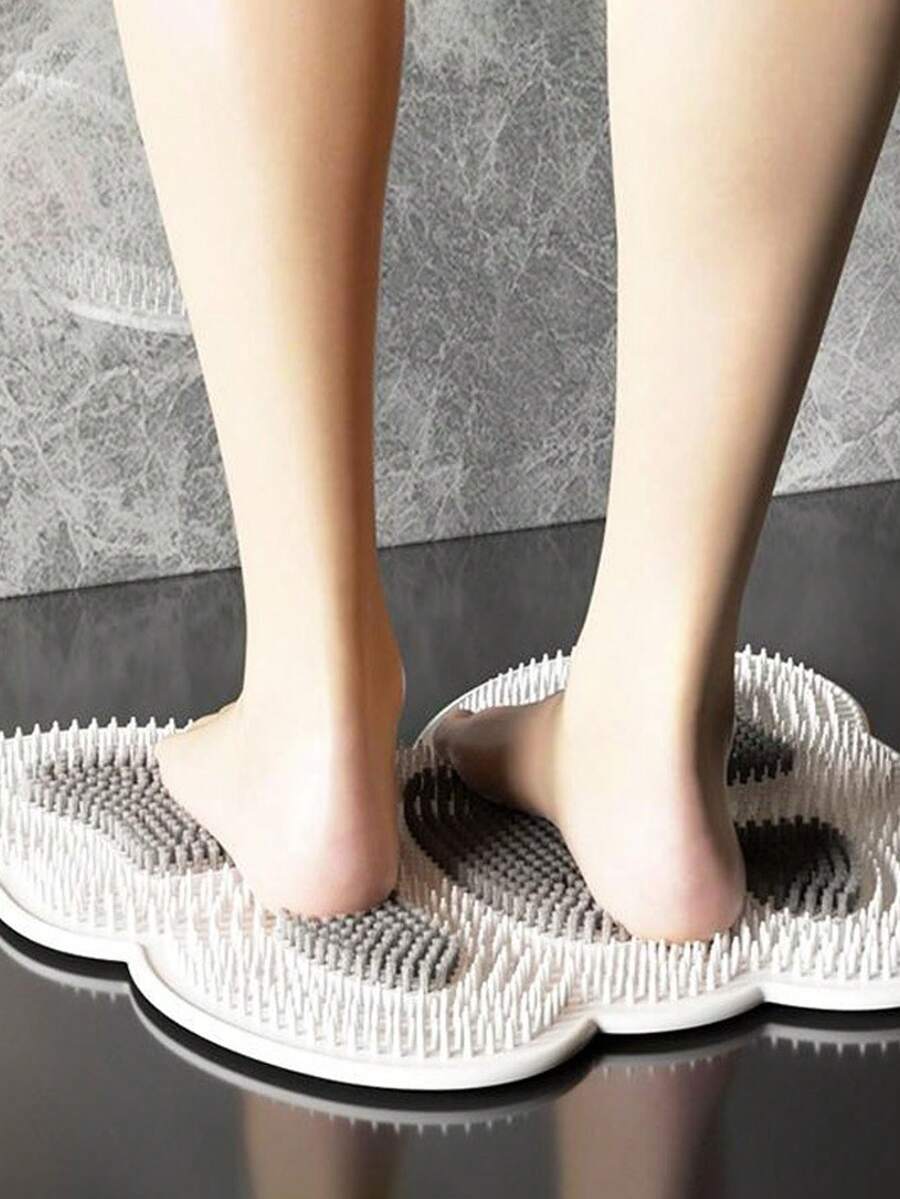 1 Stück Fußmassage Badezimmer rutschfeste Matte, weiche Borsten Fußschrubbpad zum Entfernen von abgestorbener Haut, starke Saugnäpfe Sturzschutz, wasserdicht schnelltrocknend Badezimmer Dusche Heimgebrauch verschleißfeste Badezimmer Bodenmatte - Übersicht 1