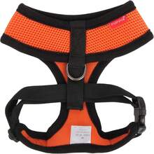 Authentic Puppia Soft Dog Harness, Red - Medium - Coffee Brown - View 2