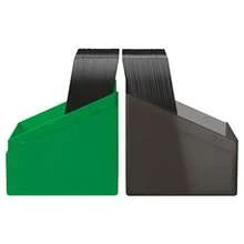 Ultimate Guard Boulder Synergy 100+ Deck Case for 100 Double-Sleeved TCG Cards Secure and Durable Storage for Trading Card Games - Negro/Verde - Ver 7