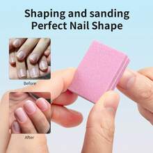 50Pcs Mini Nail Files Sanding Block Double-Sided 100/180 Grit Sponge File Nail Buffer And Shaper Pedicure Manicure Tools - Multicolor - View 10