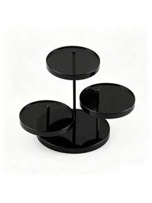 Round Acrylic Product Display Stand, 3-Tier Jewelry Display Rack, Suitable For Displaying Rings, Watches, Mini Manual Multi-Layer Trapezoidal Tray, Jewelry And Perfume Storage, As Well As Desserts And Candies. - Multicolor - View 12