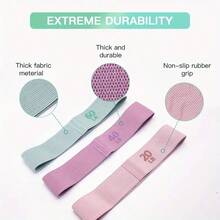 1PC Fabric Resistance Bands Set 3 Levels Booty Bands Non Slip Hip Exercise Bands For Legs Glutes Workout Fitness Home Gym Yoga For Women Men - Multicolor - View 9