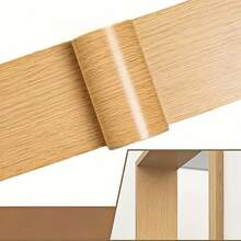 Self-Adhesive Waterproof Wood Grain Sticker, Vinyl Door Frame Edge Trim, Suitable For Wooden Doors, Glass Doors And Sliding Doors, Furniture Refurbishment Decoration, Home Improvement Natural Appearance Self-Adhesive Design, Door Hinge Protection - A - View 6