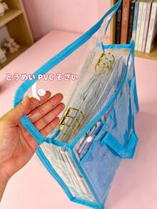 Juego de almacenamiento de pegatinas A4 de gran capacidad y diseño lindo - Juego de carpeta cuadrada portátil de PVC para colección de pegatinas, libro de pegatinas 3D reutilizable con brillo & accesorios de diario, álbum de pegatinas - Juego de almacenamiento de pegatinas - Ver 10